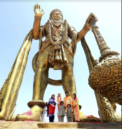 Shah inaugurates 54-feet tall Lord Hanuman statute in Gujarat