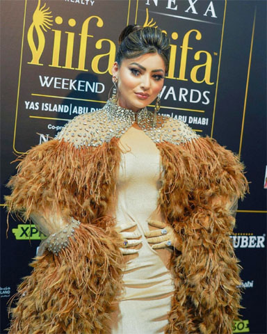 IIFA 2023 Day 2 – Urvashi Rautela Carries Brown Feathers Look From Cannes To IIFA, Steals The Show In Atelier Zuhra Couture