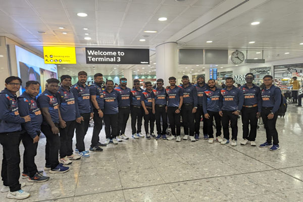 IBSA वर्ल्ड गेम्स 2023 के लिए लंदन पहुंची भारतीय पुरुष ब्लाइंड क्रिकेट टीम