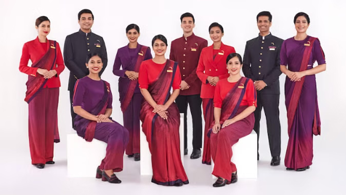 Air India New Uniform : एयर इंडिया ने केबिन क्रू ( Air Hostess ) और पायलट्स के नए यूनिफॉर्म , मनीष मल्होत्रा ने किया है डिजाइन