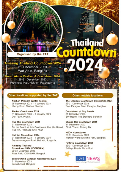 Bangkok : Thailand events calendar for Countdown 2024