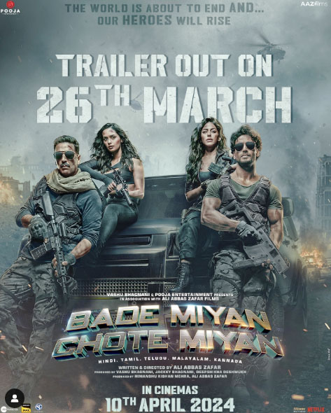 Bade Miyan Chote Miyan – ‘बड़े मियां छोटे मियां’ ट्रेलर रिलीज: ईद पर रिलीज होगी फिल्म