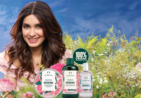 The Body Shop collaborates with Diana Penty for British Rose campaign – watch video