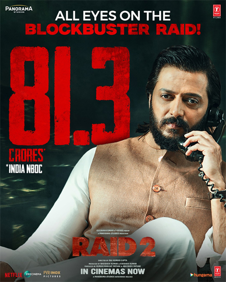 Raid 2 Continues to Raid the Box Office with Its Success Streak, Collects ₹81.03 cr in Just 5 Days!