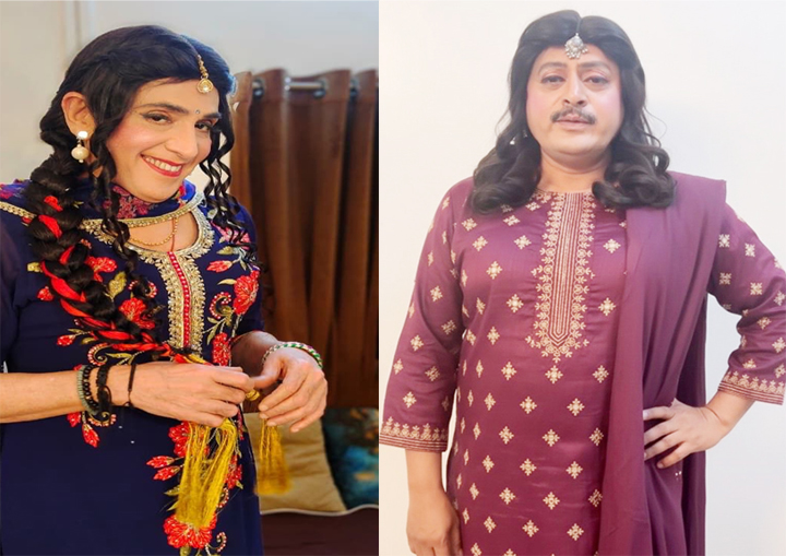 From Mustache to Mascara: Tiwari and Vibhuti’s Fun Transformation for Navratri