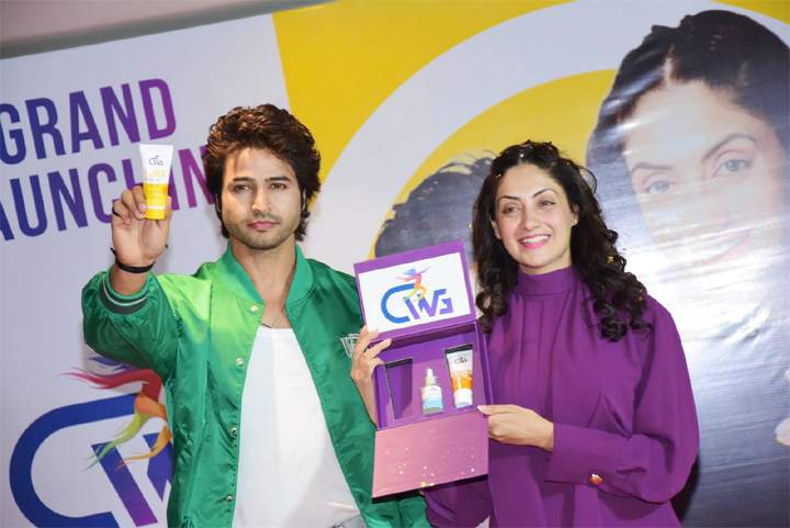 D. Randhawa and Gurleen Chopra Launched Skincare product CWG