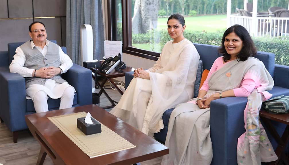 दीपिका पादुकोण बनीं भारत सरकार की पहली ‘मेंटल हेल्थ एम्बेसडर’