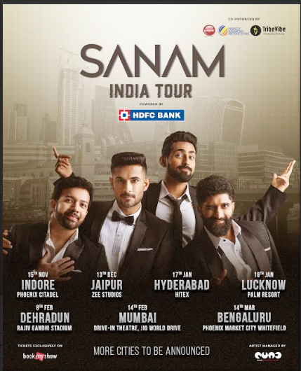 ट्राइबवाइब एंटरटेनमेंट ने की ‘सनम’ के बहुप्रतीक्षित 7-सिटी इंडिया टूर की घोषणा