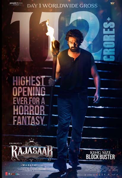 The RajaSaab Creates History with Record-Breaking Day 1 Opening of 112+ Cr